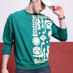 Kook N Keech Monochrome Mystique Graphic Printed Sweatshirt-image-10