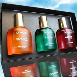 La French Date Series Set Of 3 EDP Perfume -Hangout-LookOut-Dateout - 30ml  Each image 3