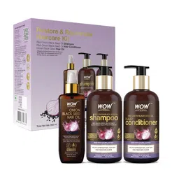 WOW SKIN SCIENCE Onion Black Seed Oil Ultimate Hair Care Kit Shampoo + Conditioner + Oil-44