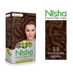 Nisha Creme Long Lasting Hair Colouring Combo Pack- Chocolatebrown-image-91
