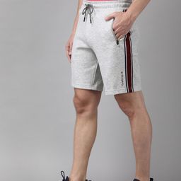 Van Heusen Athleisure Men Solid Breathable Zipper Pocket Knit Shorts-picture-11