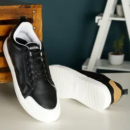 Koburg Men Colourblocked Lightweight Comfort Insole Contrast Sole Sneakers-image-65