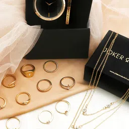 JOKER & WITCH Women Watch Chain Finger Ring Bracelet Gift Set-image-97