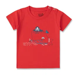 Luke & Lilly Infant Boys Relaxed Fit Graphic Printed Pure Cotton T-shirts-image-42