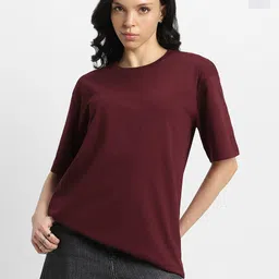 JUNEBERRY Pack Of 2 Oversized Drop-Shoulder Sleeves Pure Cotton T-shirts-image-47