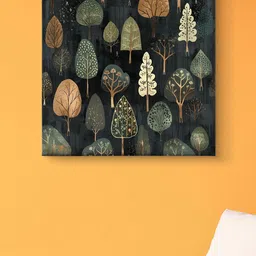 Myntra Elegant Homes Black & Green Modern Art Canvas Wall Art-image-60