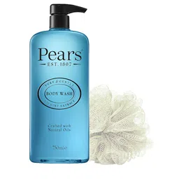 Pears Pure & Gentle 100% Soap Free Mint Extracts Body Wash with Loofah 750 ml-image-46