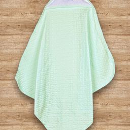 Moms Home Infant Kids Green Solid Organic Cotton 300 GSM Bath Towels-37