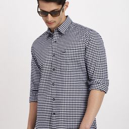 Arrow Sport Men Slim Fit Gingham Checked Oxford Cotton Casual Shirt-picture-38