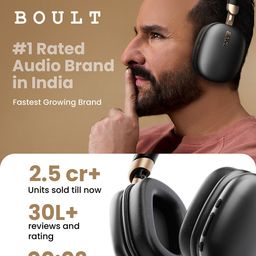 boult audio Boult Fluid X Pro with Active Noise Cancellation & AUX Option Bluetooth Headphones image 2