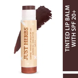 Just Herbs SPF 20+ Tinted Lip Balm with Almond Oil & Shea Butter 4 g - Coffee-10