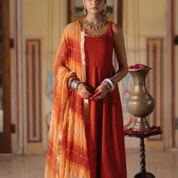 anayna Women Regular Gotta Patti Kurta with Trousers & Dupatta-picture-41