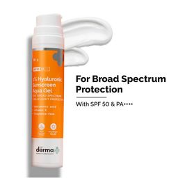 The Derma co. 1% Hyaluronic Sunscreen Aqua Ultra Light Gel With UVA & B Protection - 50g-34
