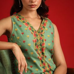 anayna Women Floral Printed Kurta with Trousers & With Dupatta-picture-47