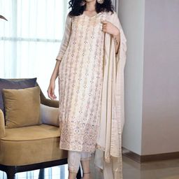 Libas Women Ethnic Motifs Regular Kurta with Trousers & Dupatta-28