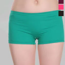 SELFCARE Pack Of 4 Mid-Rise Anti-Odour Pure Cotton Boy Shorts-image-29