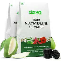 OZiva Set of 2 Hair Multivitamins Gummies for Hair Fall Control - 30 Gummies Each-92