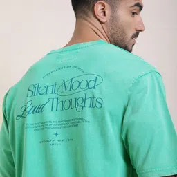 Difference of Opinion Men Typography Printed Round Neck Cotton Oversized T-shirt-image-96