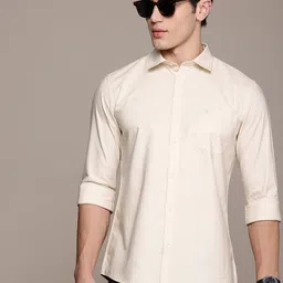 French Connection Men Spread Collar Smart Slim Fit Pure Cotton Casual Shirt-image-39