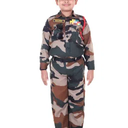 RAJ FANCY DRESSES Kids Camouflague Printed Shirt with Trousers-image-59