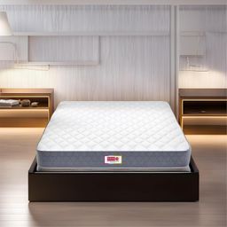 USHA SHRIRAM Grey & White Orthopedic Quilted Single Size Mattress-image-98