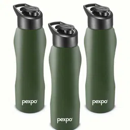 Pexpo Bistro Xtreme Green 3 Pieces Stainless Steel Water Bottle 1L-image-6