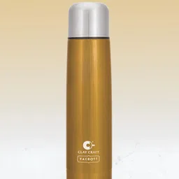 CLAY CRAFT Gold Toned Stainless Steel Double Wall Vacuum Water Bottle 750 ML-image-92