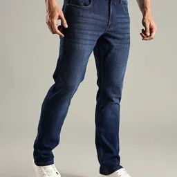 Thomas Scott Men Original Slim Fit Mid-Rise Light Fade Stretchable Jeans-image-10