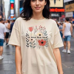 SMARTEES Graphic Printed Round Neck Cotton Oversized T-shirt-image-68
