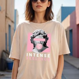 SMARTEES Graphic Printed Round Neck Cotton Oversized T-shirt-image-35