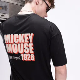 Kook N Keech Disney Mickey Mouse Printed Pure Cotton Oversized T-shirt-image-94