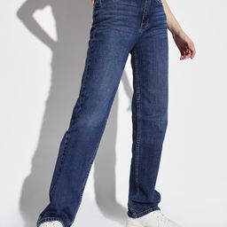 SHOWOFF Women Denim Comfort Wide Leg Light Fade Acid Wash Stretchable Jeans-image-58