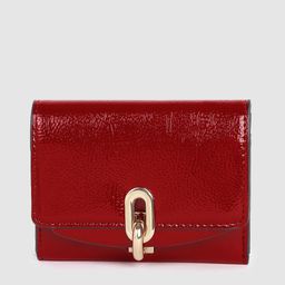 Accessorize Women Faux Leather Patent Lock Wallet-13