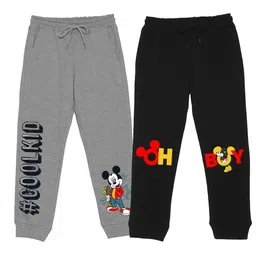 Disney by Wear Your Mind Kids Pack of 2 Mickey Mouse Character Printed Joggers-picture-34