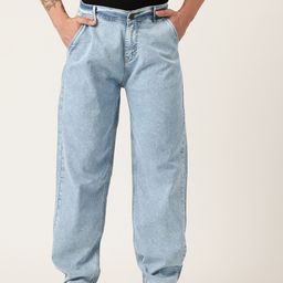 PARIS HAMILTON Men Relaxed Fit Mid-Rise Heavy Fade Acid Wash Stretchable Jeans-image-99