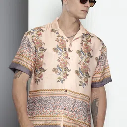 the indian garage co The Indian Garage Co. Opaque Floral Printed Casual Shirt-picture-19