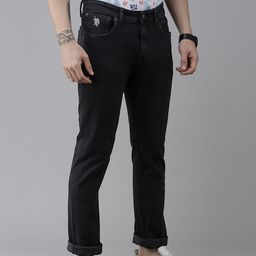 u.s. polo assn. denim co. U S Polo Assn Denim Co Men Black Brandon Slim Tapered Fit Stretchable Jeans-picture-17