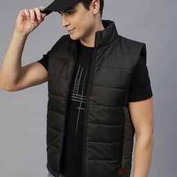 Rigo Men Black Olive Green Lightweight Outdoor Padded Jacket-picture-16