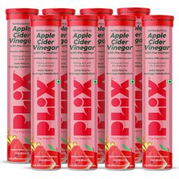 PLIX THE PLANT FIX Set Of 8 Apple Cider Vinegar Effervescent- 15 Tablets Each- Watermelon-image-39