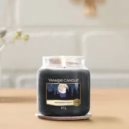 YANKEE CANDLE Black Classic Medium Jar Midsummer Night Scented Candles-2