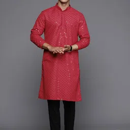 Indo Era Embroidered Sequined Kurta-image-87