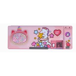 YK Self Design Unicorn Themed Magnetic Pencil Box With Built-In Sharpener-52