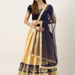 Fabcartz Semi-Stitched Lehenga & Unstitched Blouse With Dupatta-picture-11