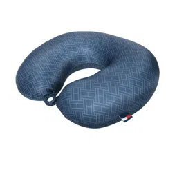 Tommy Hilfiger Blue Geometric Print Memory Foam Neck Support Travel Pillow-52