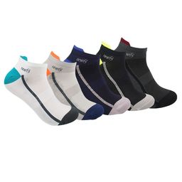 One8 Men Pack Of 5 Patterned Moisture-Management Ankle-Length Socks-11