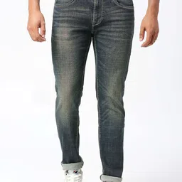 Pepe Jeans Men Tapered Fit Low-Rise Heavy Fade Crinkled Cotton Jeans-picture-38