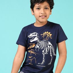 V-Mart Boys Graphic Printed Round Neck Cotton Casual T-shirt-picture-35