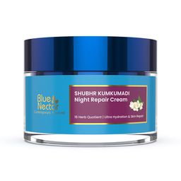 Blue Nectar Kumkumadi Brightening Night Repair Cream For Ultra Hydration & Skin Repair 50g-26