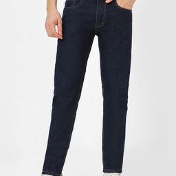 Urbano Fashion Men Navy Blue Slim Fit Mid-Rise Clean Look Stretchable Jeans-picture-38