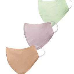 VASTRAMAY Unisex Set of 3 Reusable 3-Ply Protective Outdoor Cloth Face Masks-image-13
